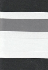 Открытые рулонные шторы день-ночь Салерно, серый 2002 купить в Егорьевске с доставкой